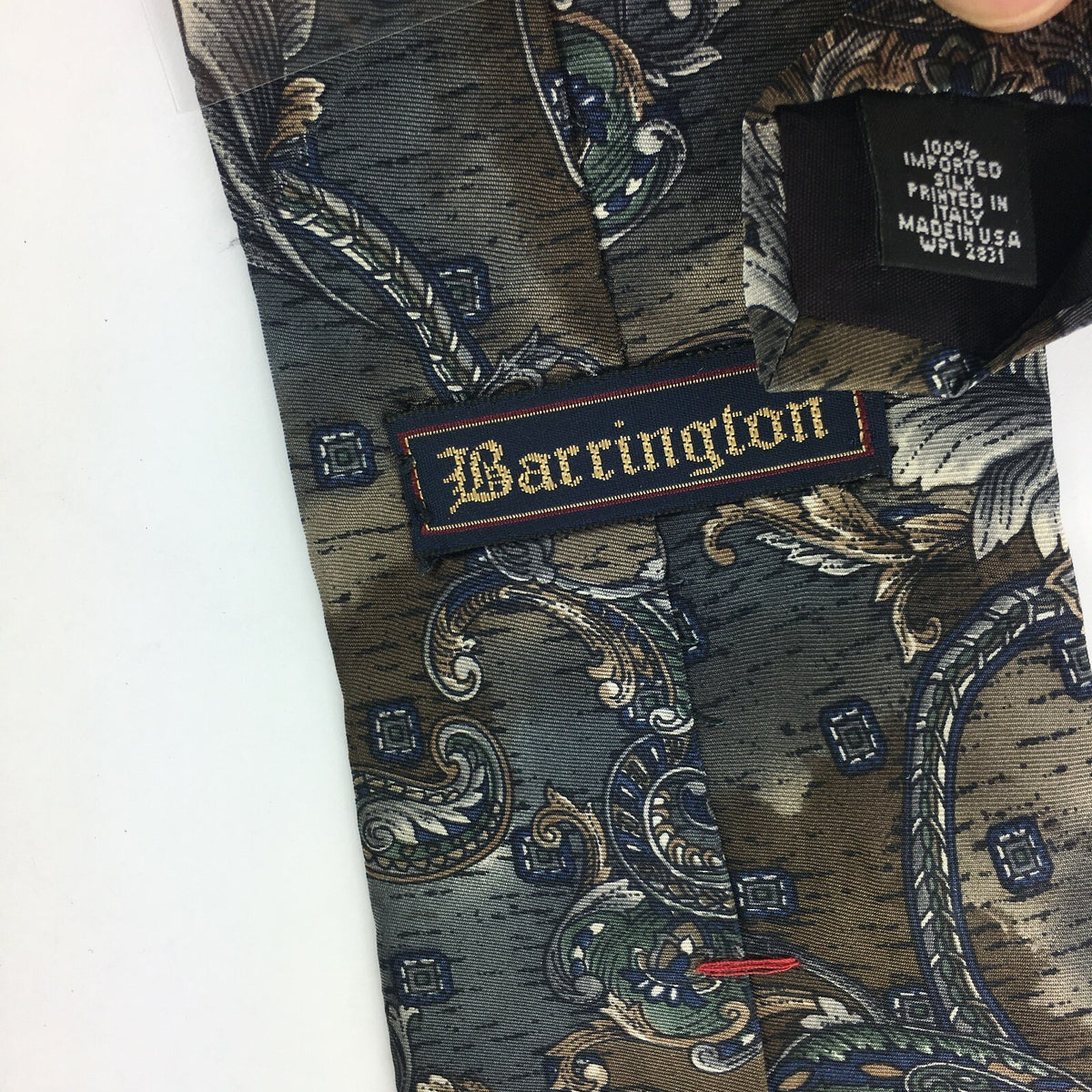 Genuine Barrington 100% Silk Handmade Stylish Formal/Casual Tie Multi Coloured