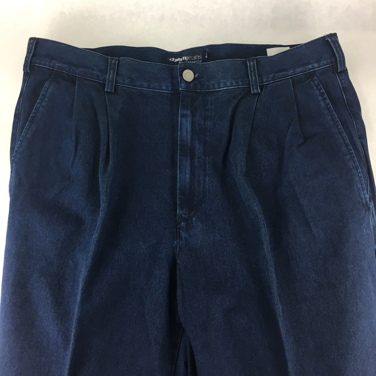 CERRUTI Essential Blue Cotton Denim Mens Jeans Straight 52 