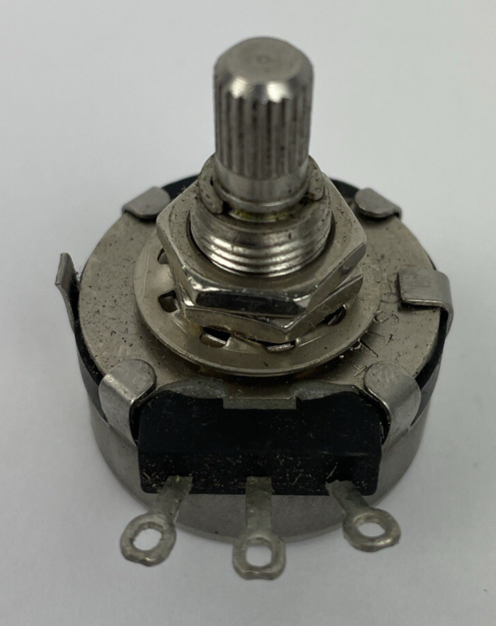 Clarostat 20k Ohm 2 Watt Continuous Rotation Potentiometer 1/4" Shaft MEXICO
