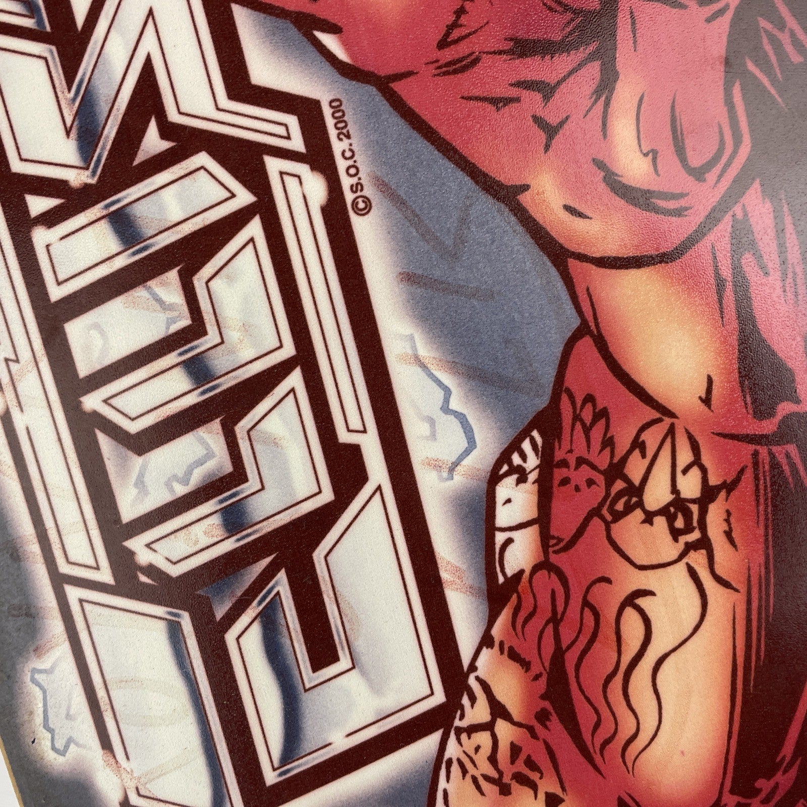 RARE SIGNED Jason Ellis Wolf Mate Powell Peralta Skateboard Deck Bones Brigade