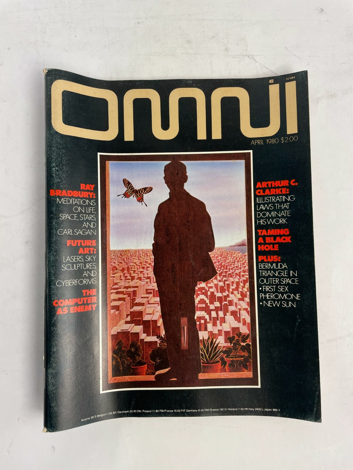 April 1980 Omni Magazine Arthur C.Clarke Taming A Black Hole Ray Bradbury Future