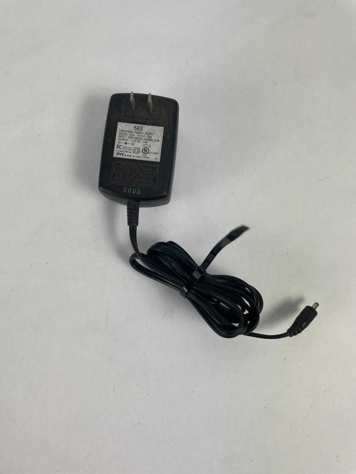 Genuine SEI DSA-0151A-05A Adapter Output 5 V 2.4 A Power Supply Adapter A60