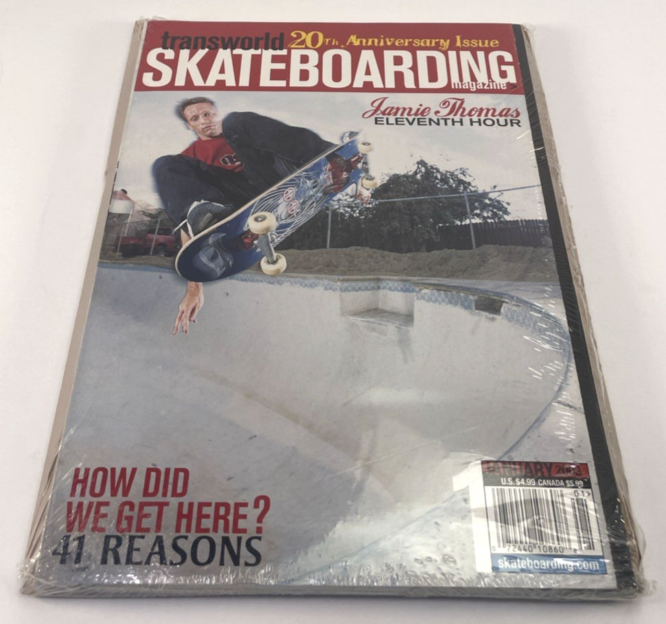 Transworld Skateboarding Jan 2003 20th Anniversary Tony Hawk Skate Magazine