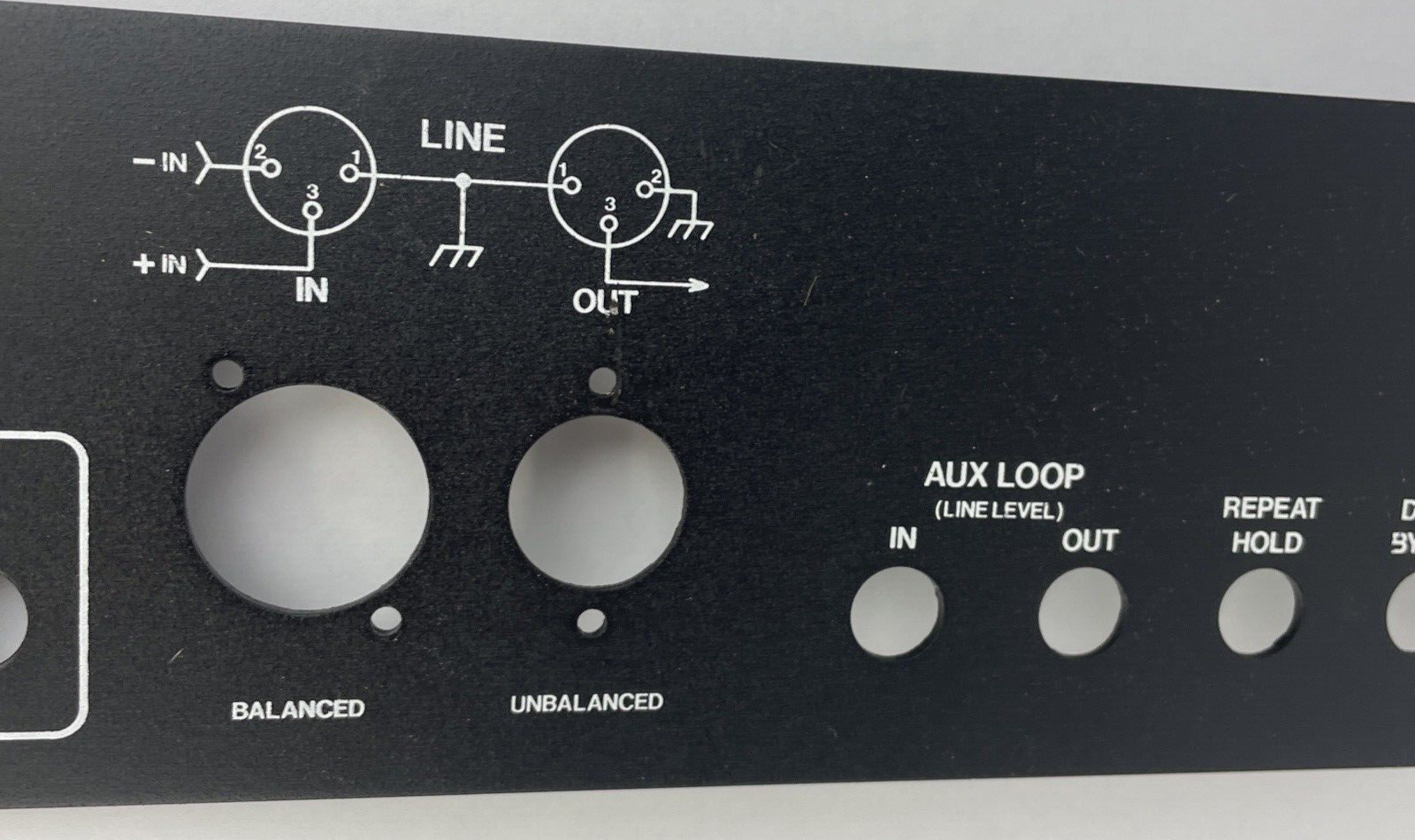 MXR Innovations Delay System II Model 151 Rear faceplate 1980’s Black NOS
