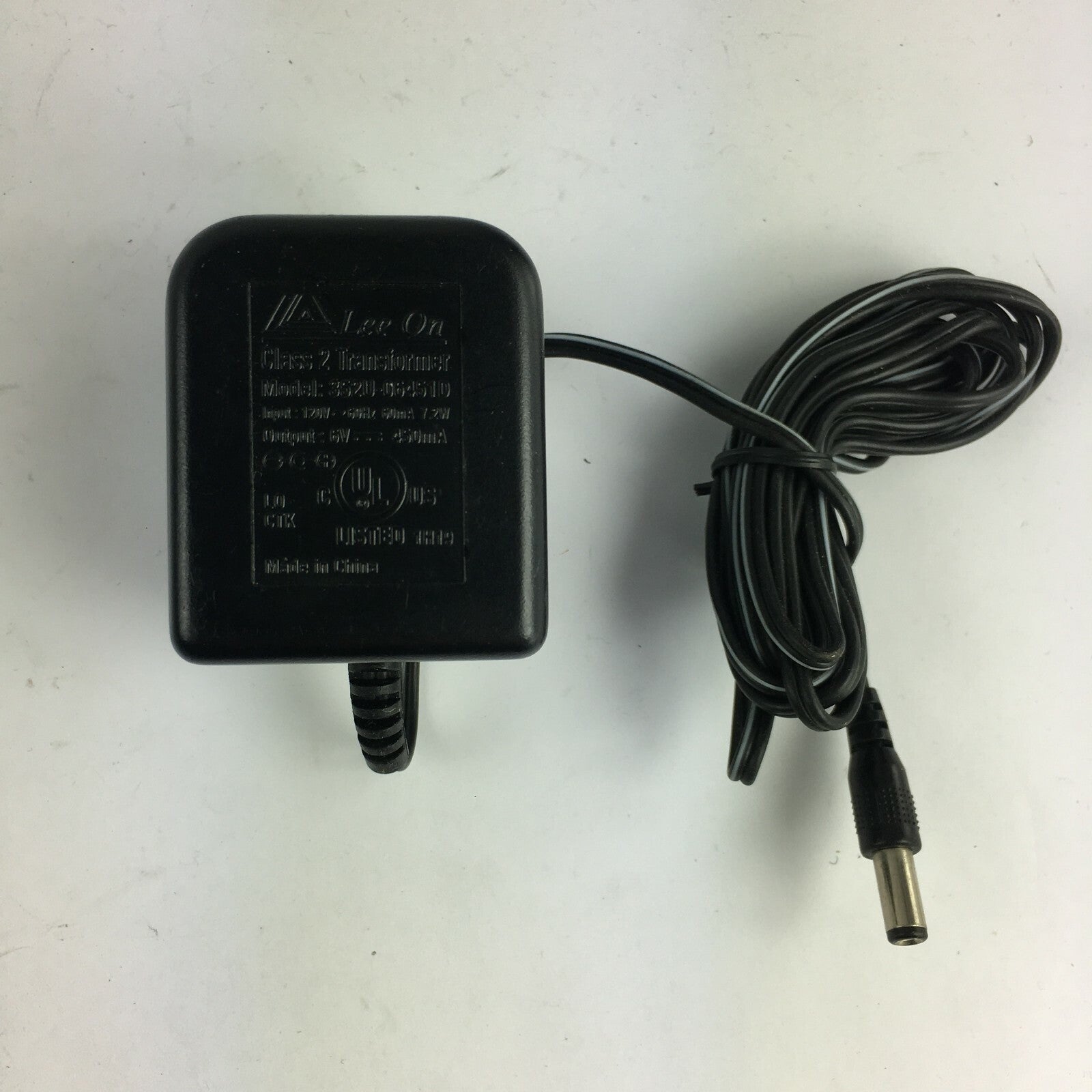 Genuine Lee On 352U-06451D Class 2 Output 6V 450mA Power Supply Adapter A16