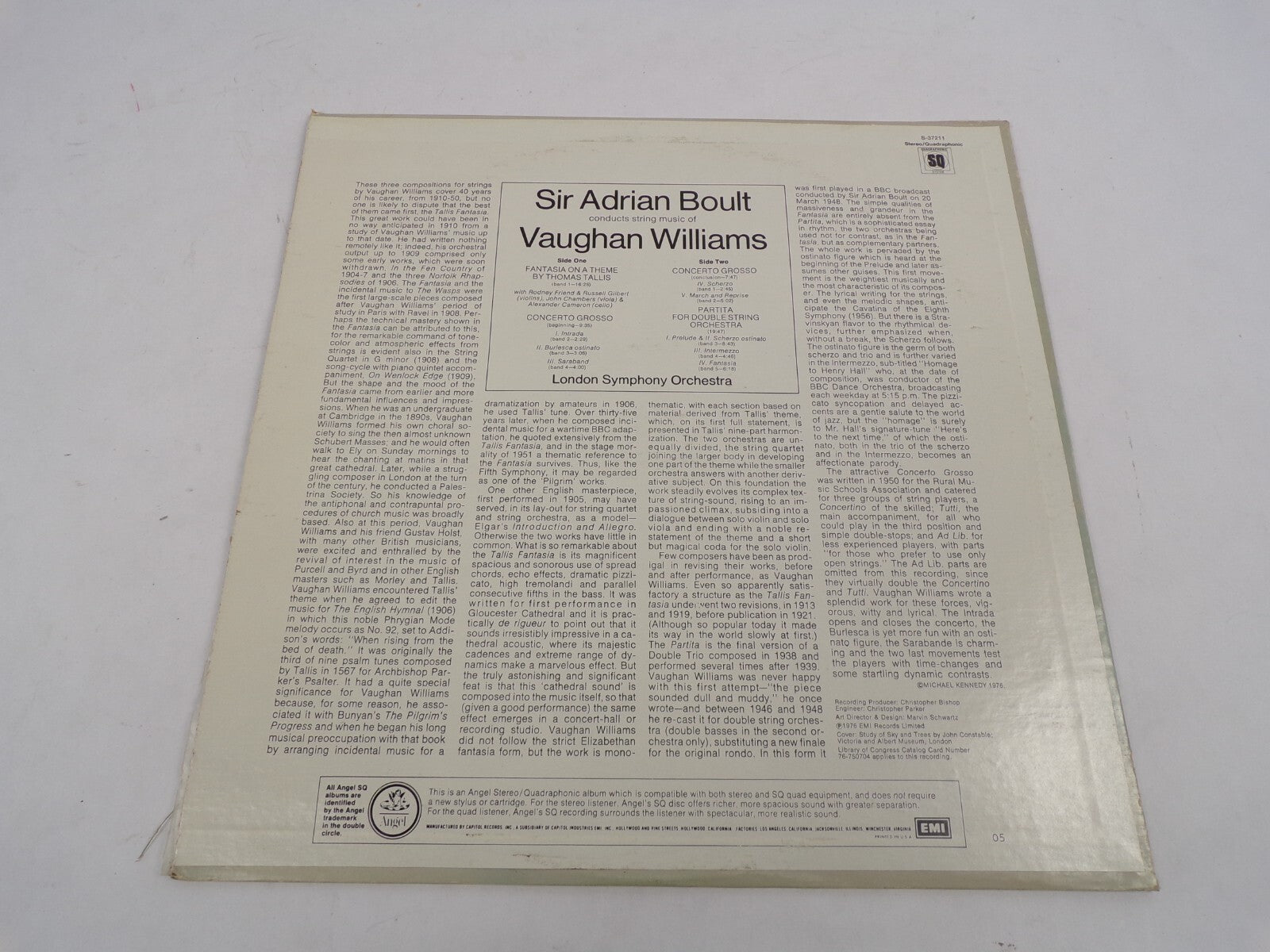 Siradrian Boult Conducts String Music Of Vaughan Williams Fantasia On A Theme By