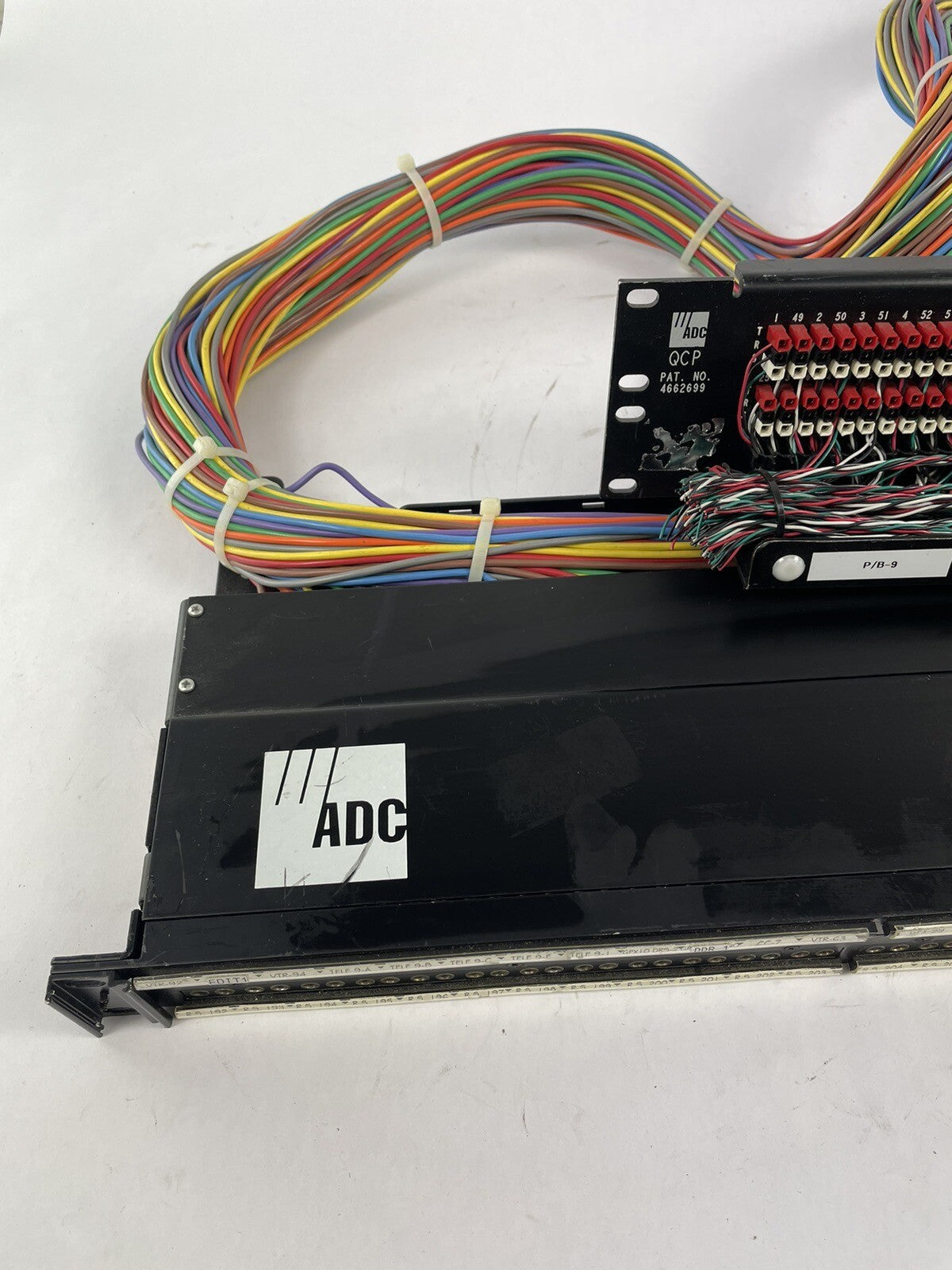 Bantam TT ADC 96 patchbay connected  to ADC UP-96NMKII  PPC RACKMOUNT Patchy PB9