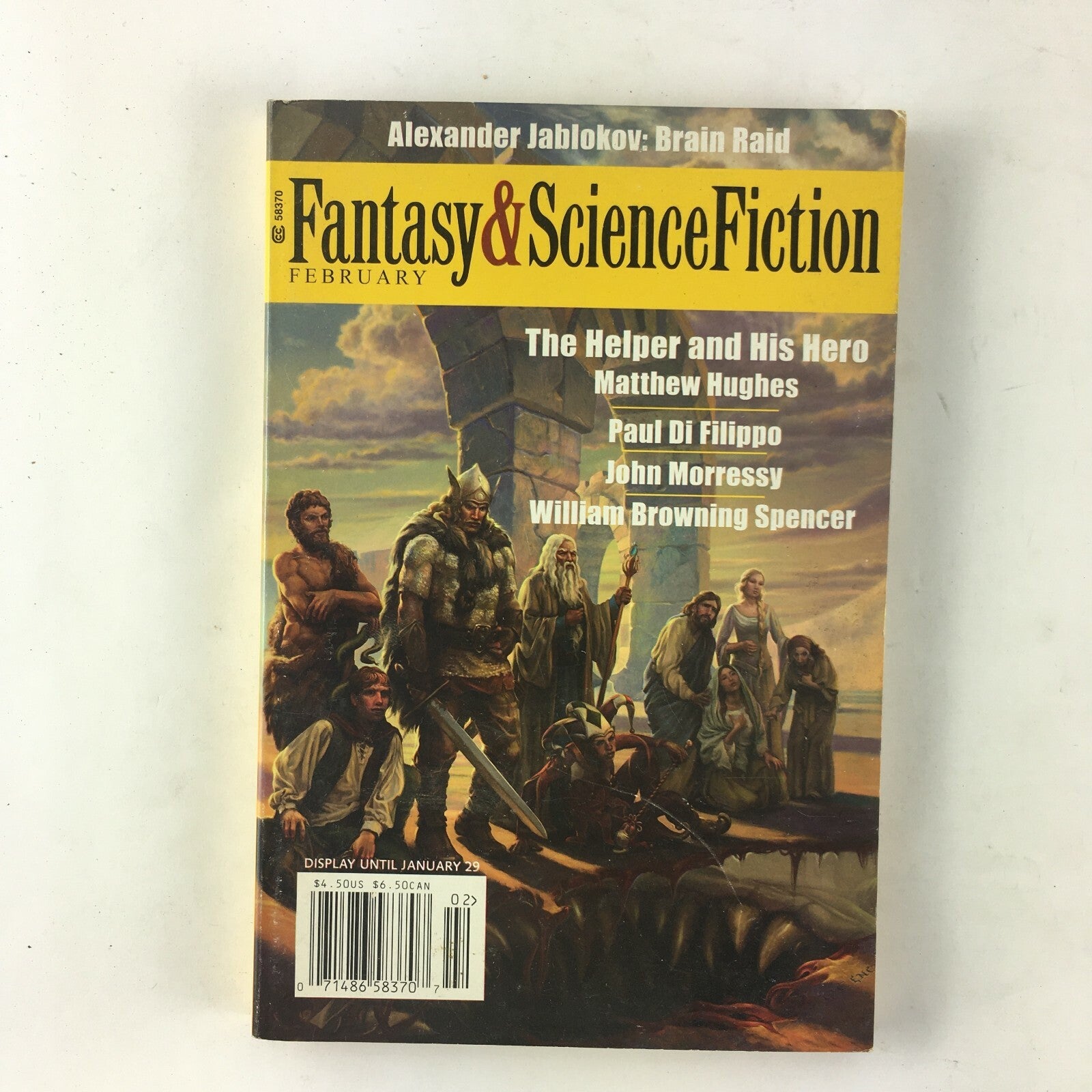 February Fantasy&Science Fiction Magazine The Helper and His Hero Matthew Hughes