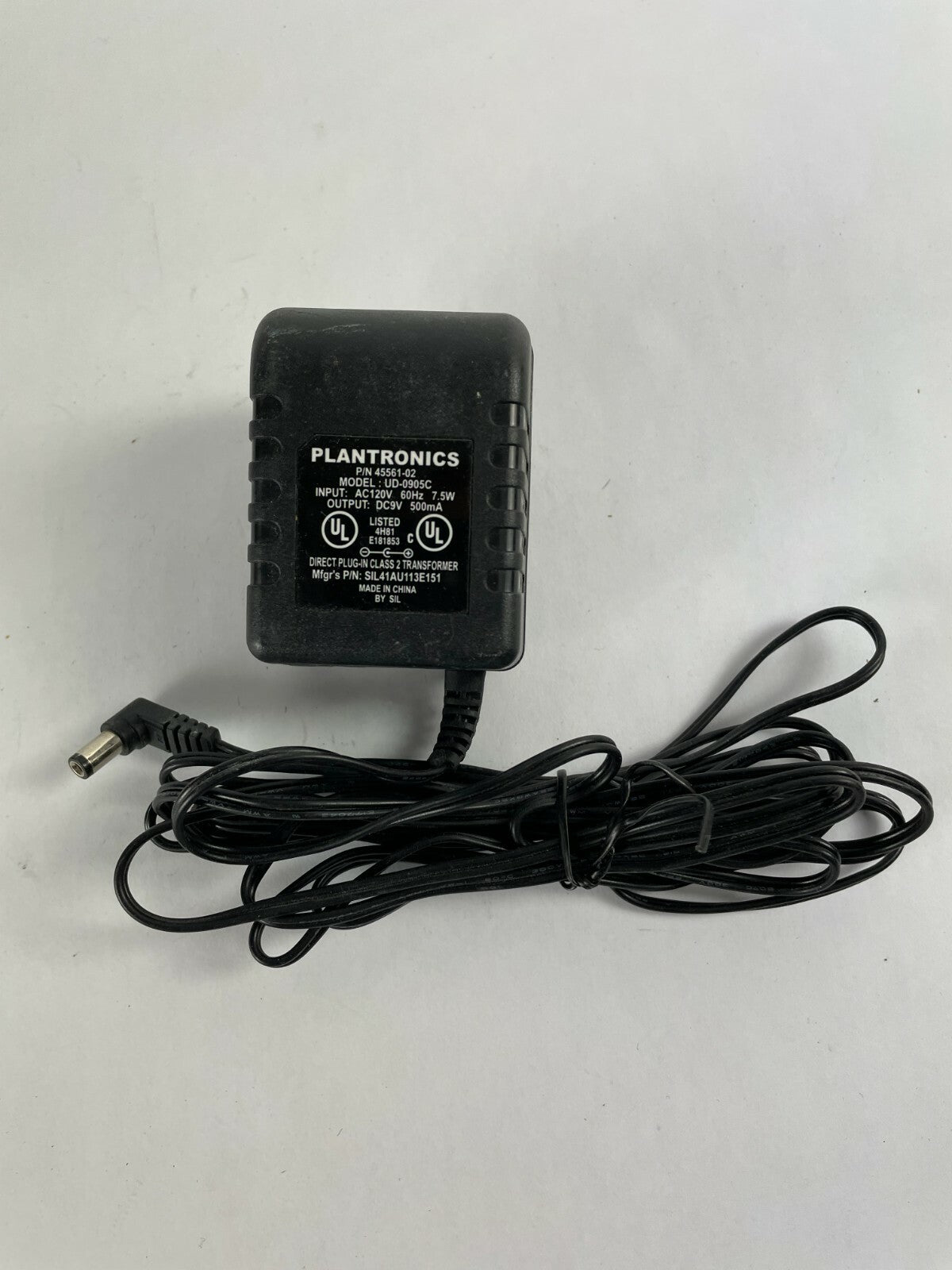 Genuine Plantronics UD-0905C Ac Adapter Output 9 V 0.5A Power Supply Adapter A90