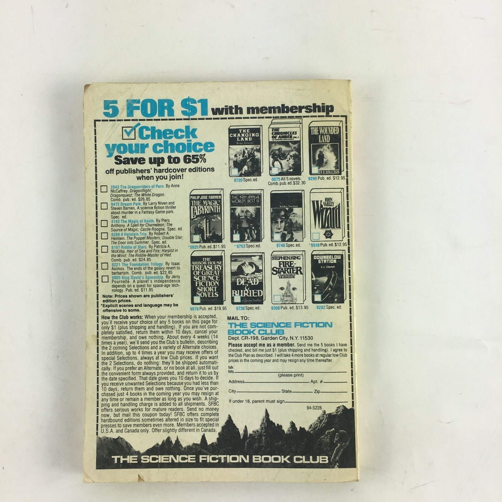 October Fantasy&Science Fiction Magazine Avram Davidson Ian Watson Gene Wolfe