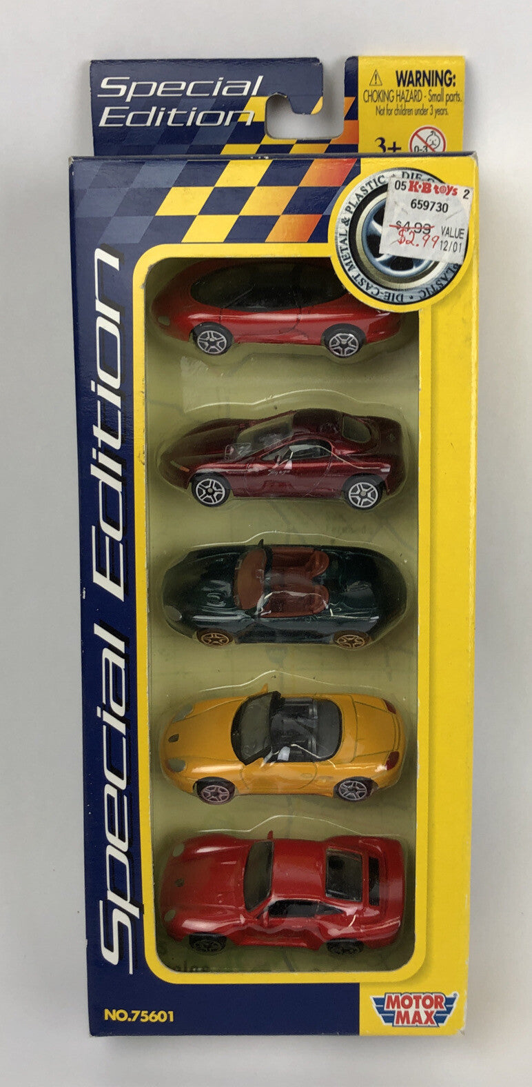 MotorMax 5 Car Ultimate Concepts Porsche Corvette 1/64 Diecast Special Edition