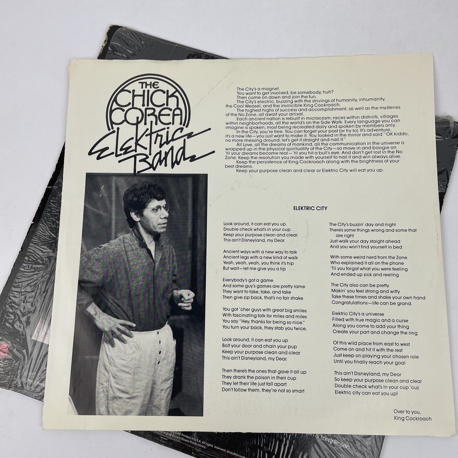 The Chick Corea Elektric Band Vinyl LP Digital Master 1986 GRP Records