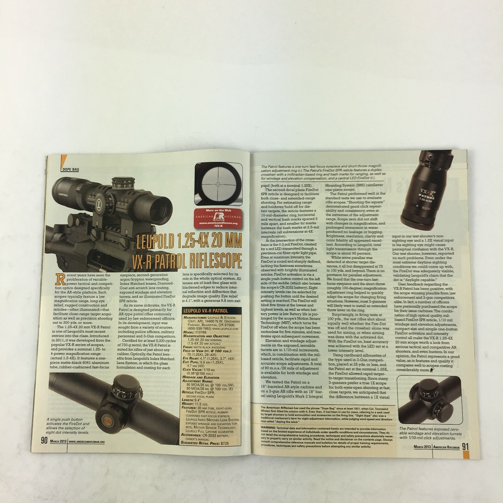 March 2013 American Rifleman Magazine Special Coin Offers Inside NRA 1871-2013