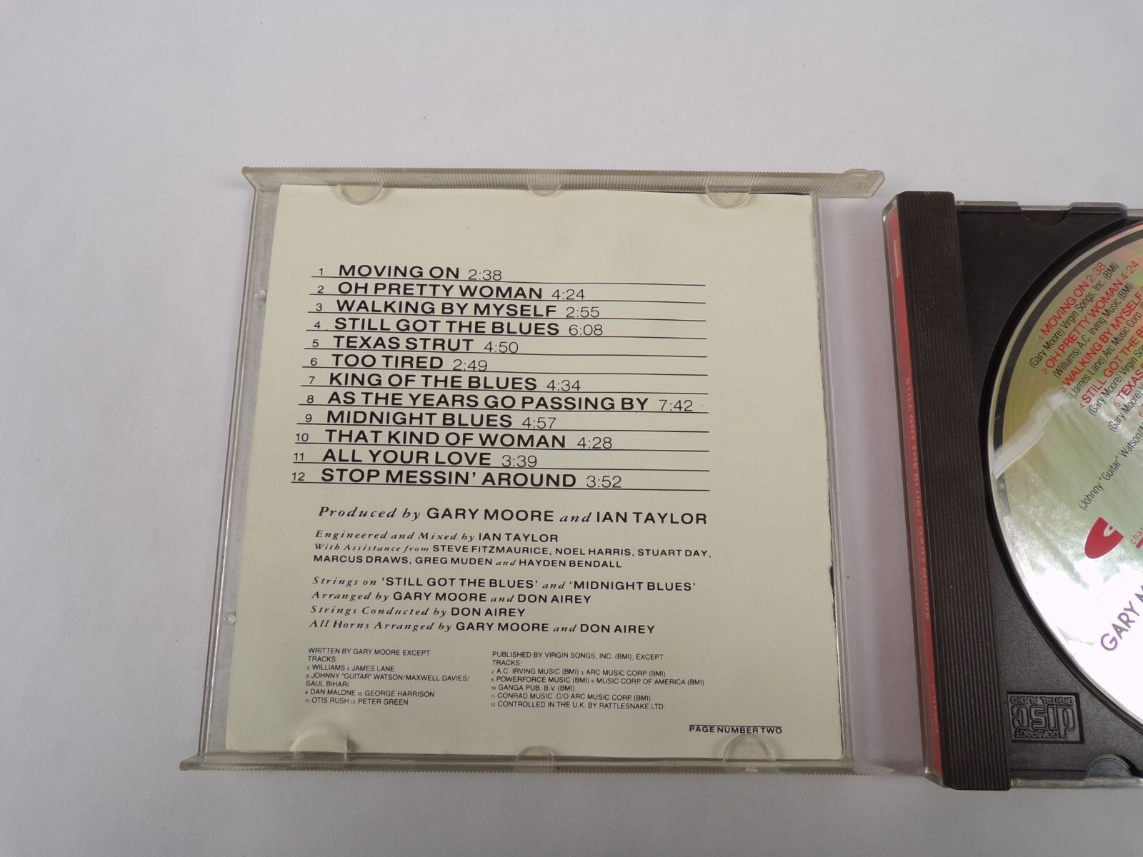 Gary Moore Still Got The Blues MovinG On Oh Pretty Woman Too Tired CD#60