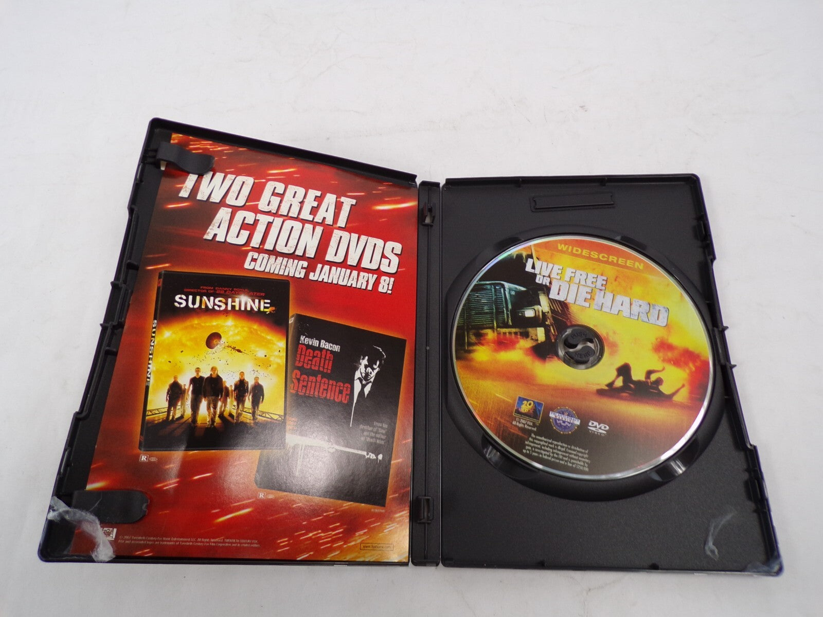 Live Free or Die Hard Bruce Willis Unrated Action Thriller DVD Movies