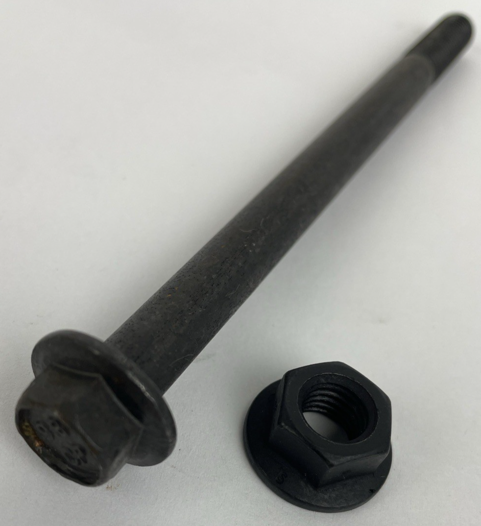 5 x Class 10.9  M10-1.50 Flange Bolt, Black Phosphate Steel 160 mm 6" w Hex Nut