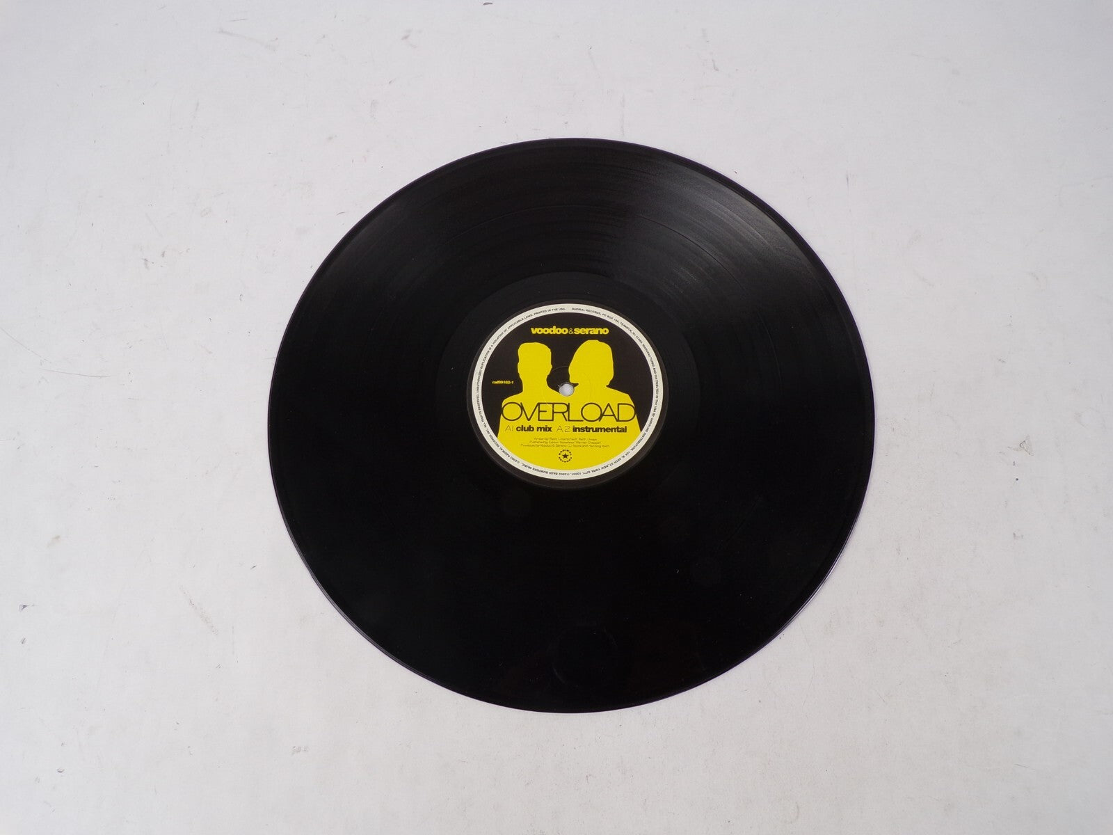 Voodoo & Serano Overload Club Mix Instrumental Pulverturmmix Remix Vinyl Record