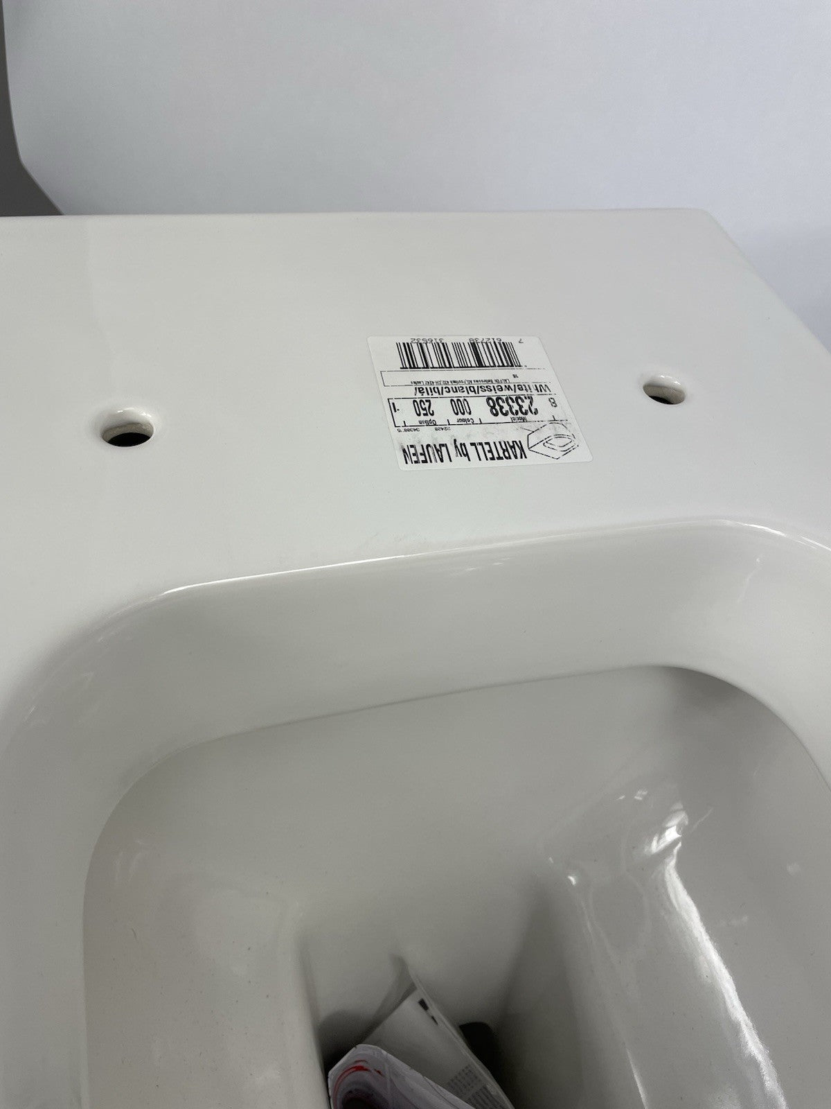 Laufen  Kartell Toilet 21 1/2" Dual Flush Wall Hung Rimless Water Closet Bowl