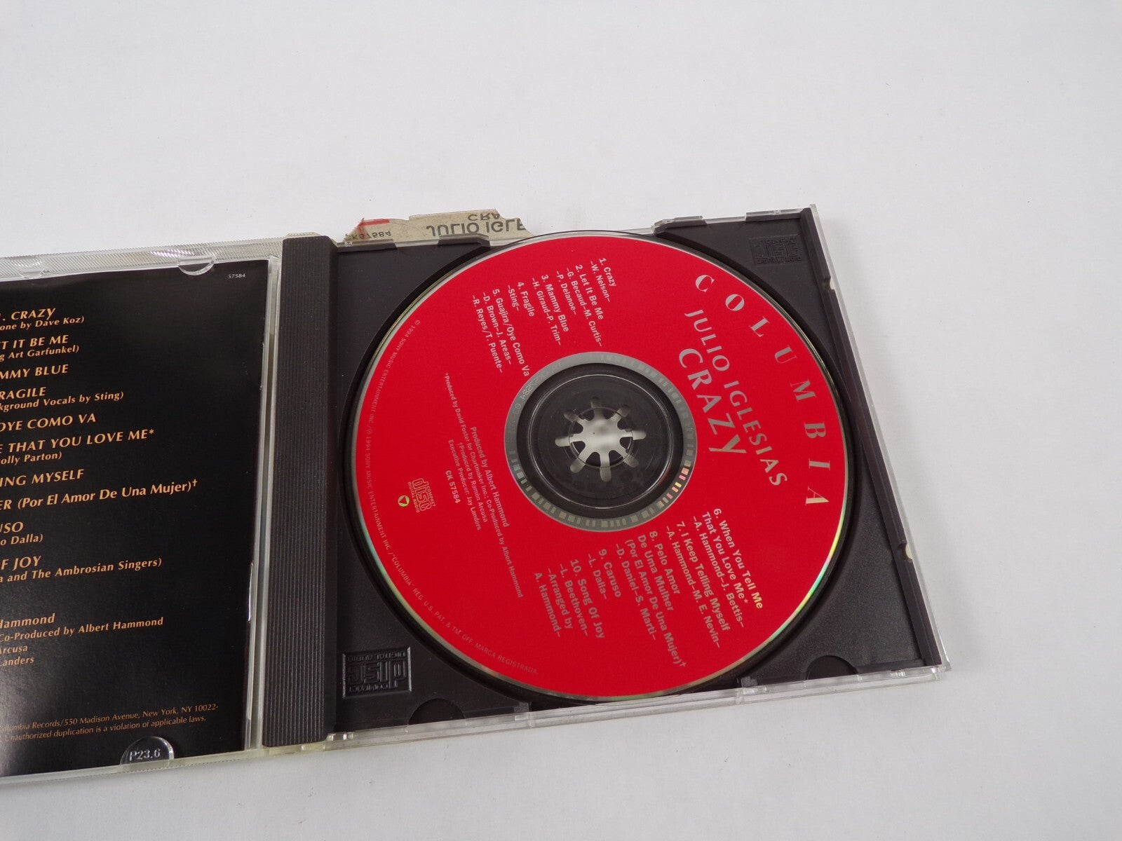 Julio Iglesia Crazy Let It Be Me Mammy Blue Fragile Guajira Oye Como Va I CD#59