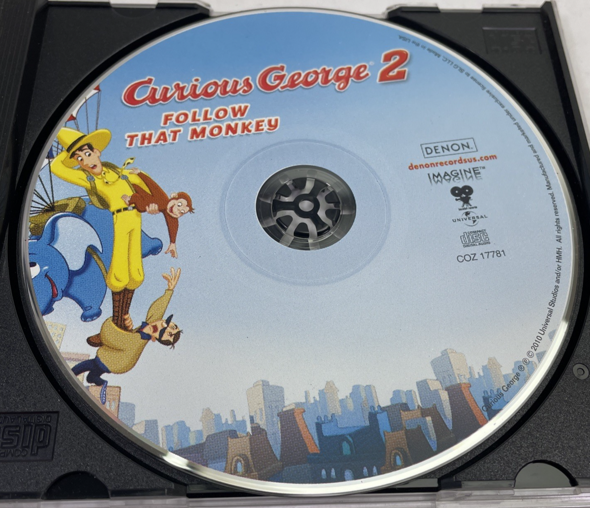 Curious George 2 Follow That Monkey Audio CD 13 Tracks 2010 Life Less Ordinary