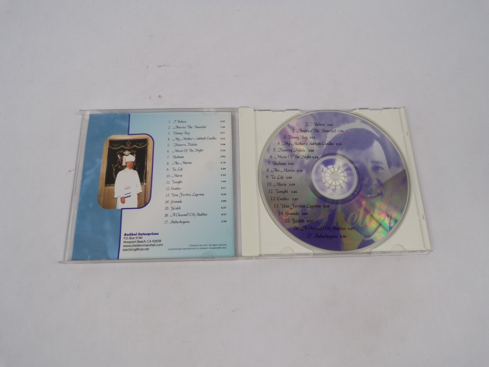 I Believe Cantor Sheldon L.Marshall America The Beautiful Danny Boy My CD#68