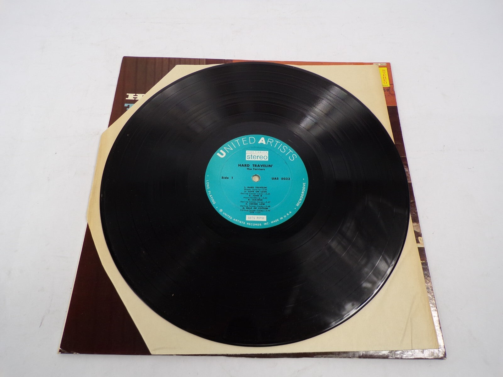 Hard Travelin The Tarriers United Artists High Fidelity Stereo Vinyl Record