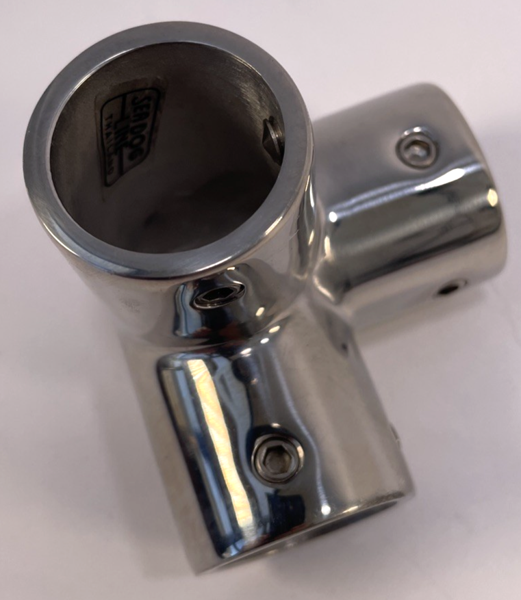 SEADOG 316 Stainless Steel Boat Handrail Rail Tee Fitting 1" ID 90 Degree 3 Way