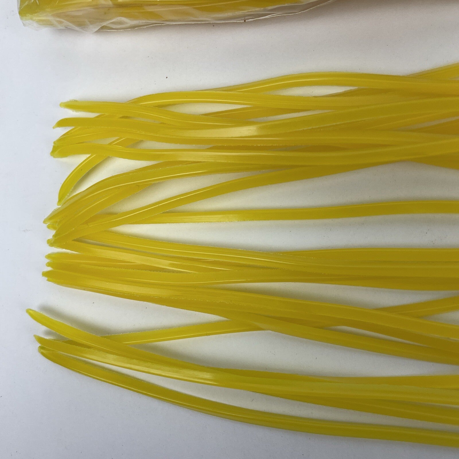 Newell MFG 10-pack offshore trolling fishing skirts yellow for tuna marlin and wahoo lures