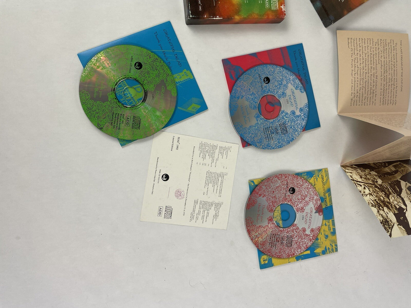 Grateful Dead Winterland San Francisco CD Set NYE 78-79' Thank You Uncle Bobo #5