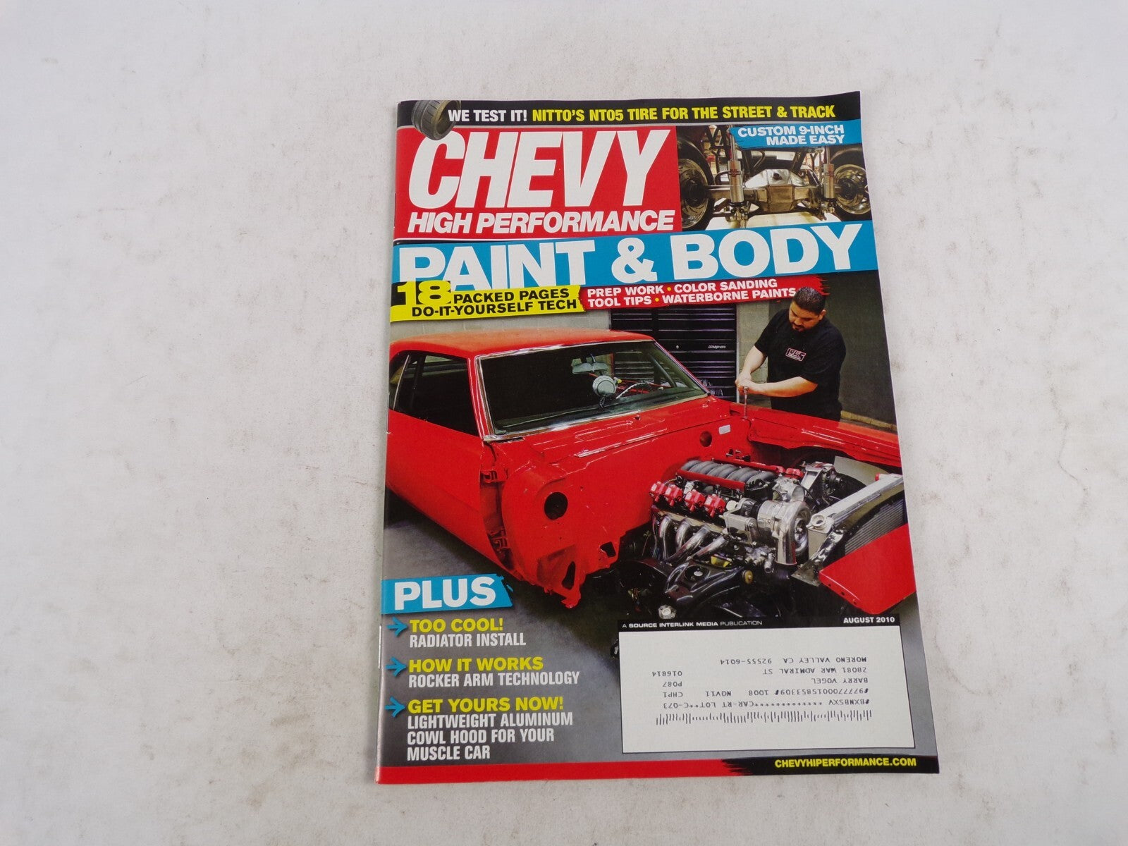 August 2010 Chevy High Performance Paint & body We Test It! Nitto's NT05 Tire