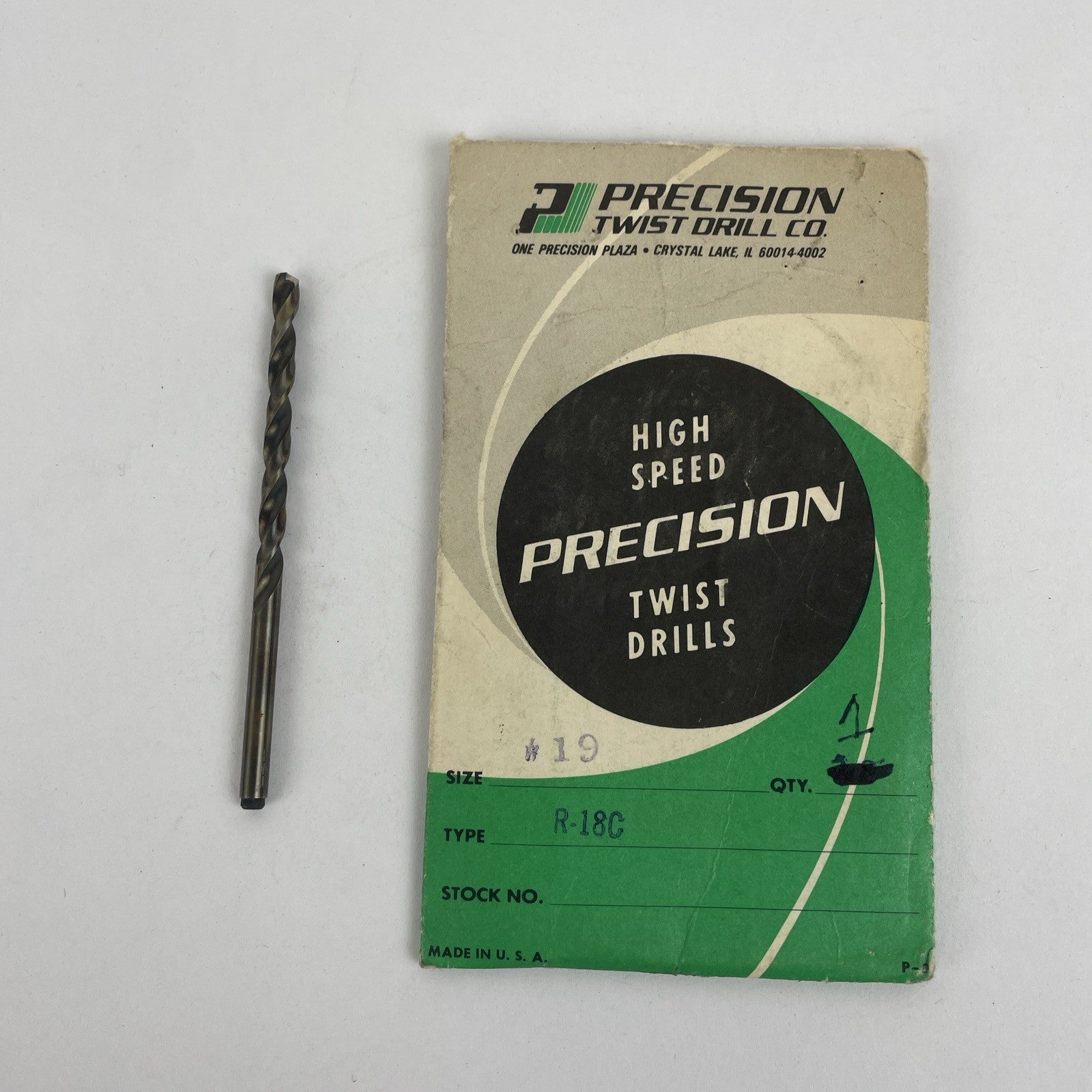 Vintage LOT OF 20 NEW Twist Drill DRILL BITS CARR LANE , Precision Twist Co. USA