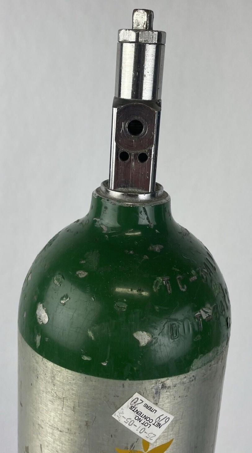 LUXFER TC-3ALM139 Oxygen Gas Cylinder Medical Tank 4.25" x 29" - Empty