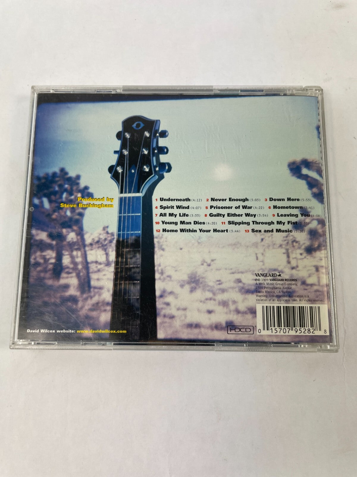 David Wilcox Underneath Never Enough Down Here Spirit Wind Prisoner Of War CD#73