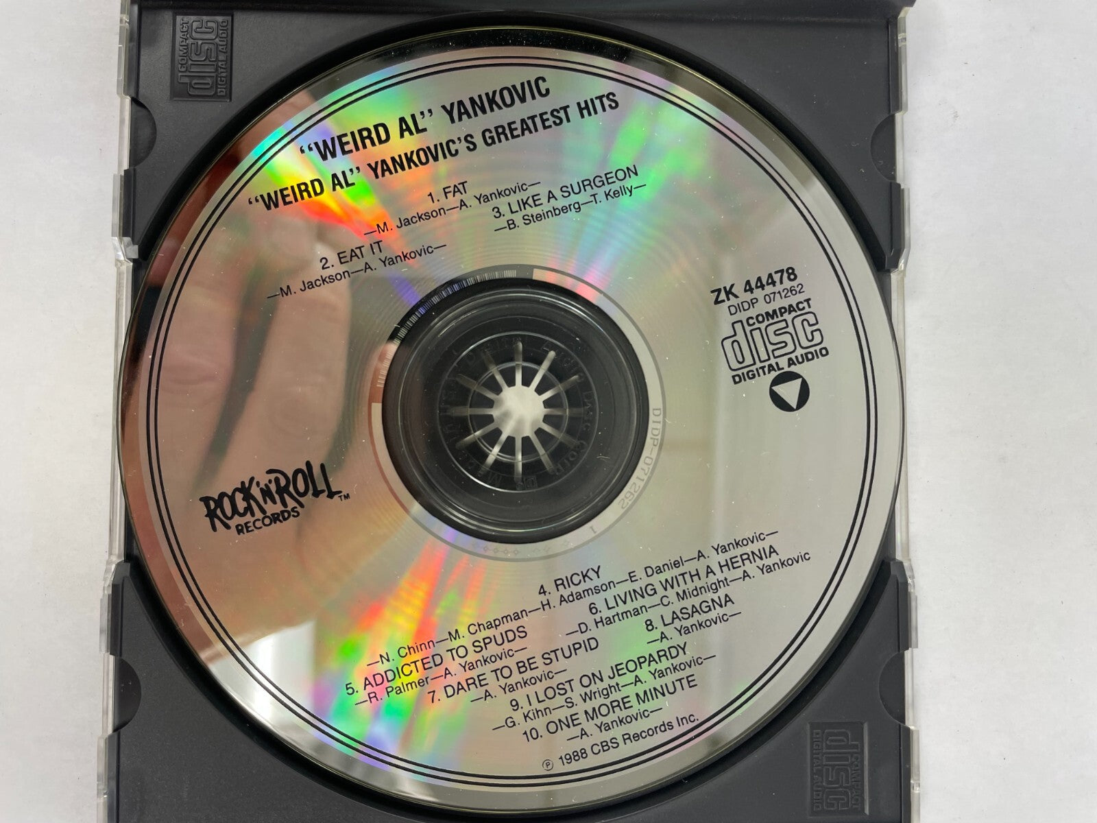 Weird A1 Yankovic's Greatest Hits Fat Eat It Like a Sugeon Ricky Lasagna CD 53