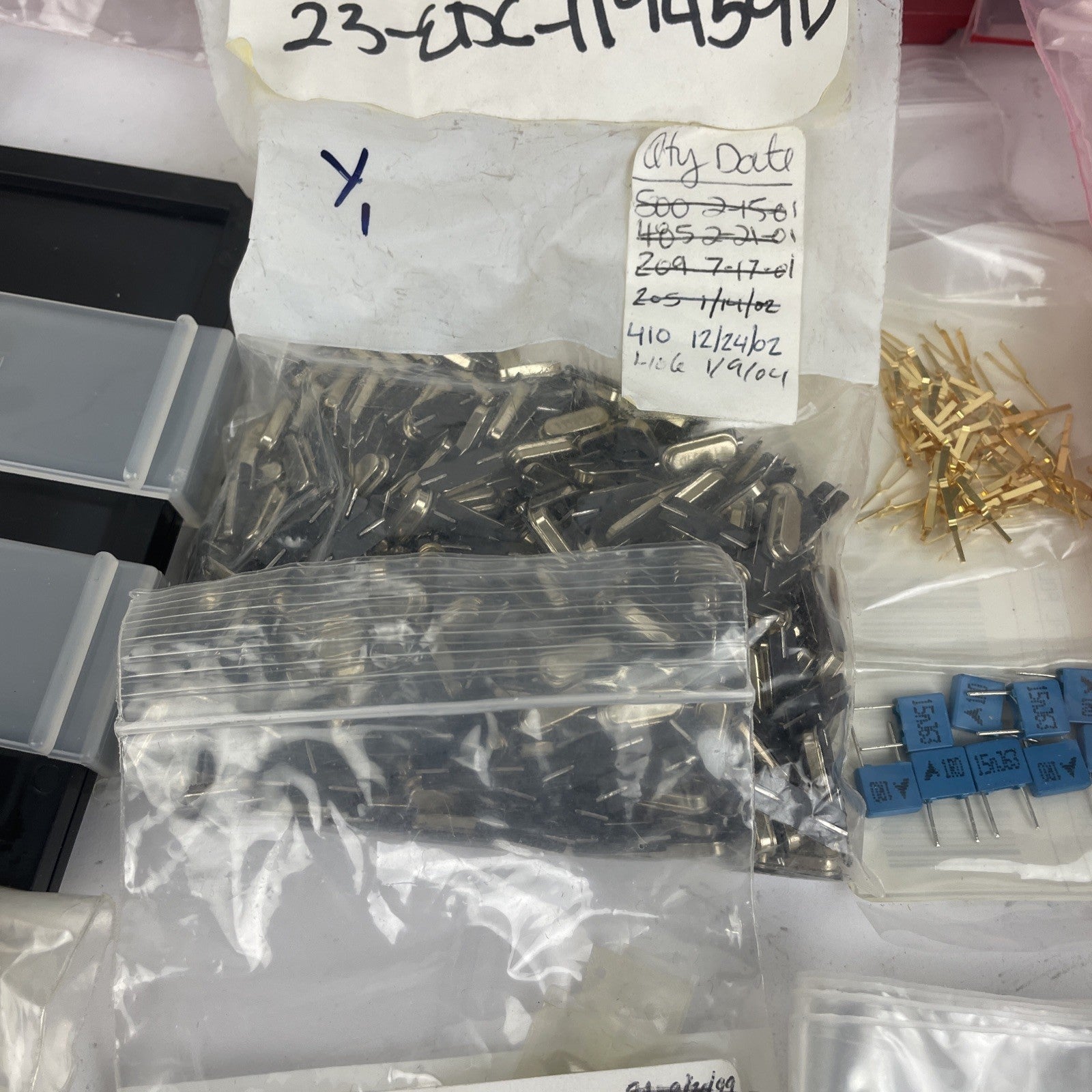 Huge Lot: Digi-Key Coilcraft Inductors Tantalum SMT Caps Xicon Wire Tools Plates