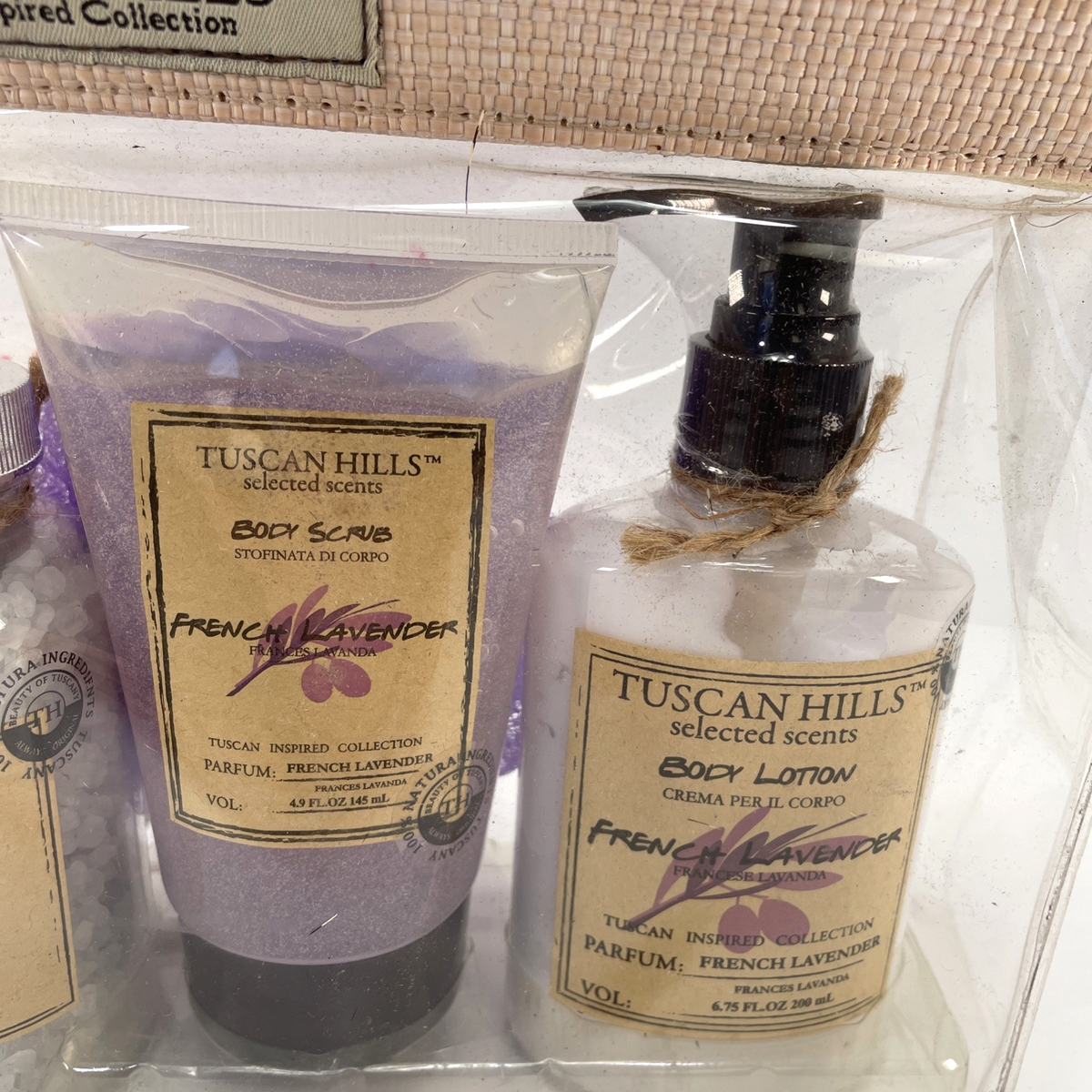 Tuscan Hills Selected Scents French Lavender Bath Gift Set, 5 Piece set