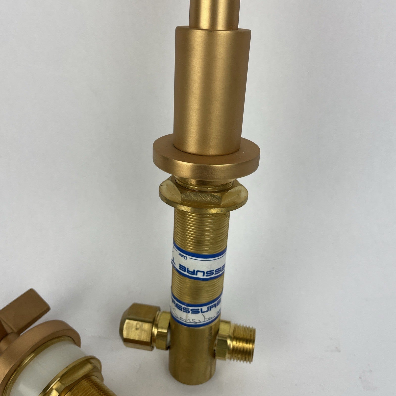 OEM Watermark 2 Hole Gooseneck Bathroom Faucet - Satin Brass Gold