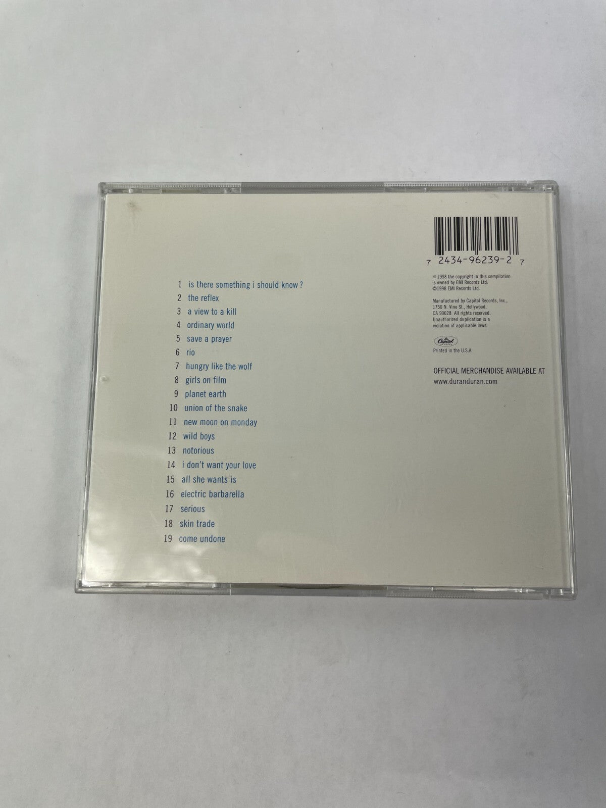 Duran Duran Greatest Is There Something I Should Know The Reflex A View To CD#73