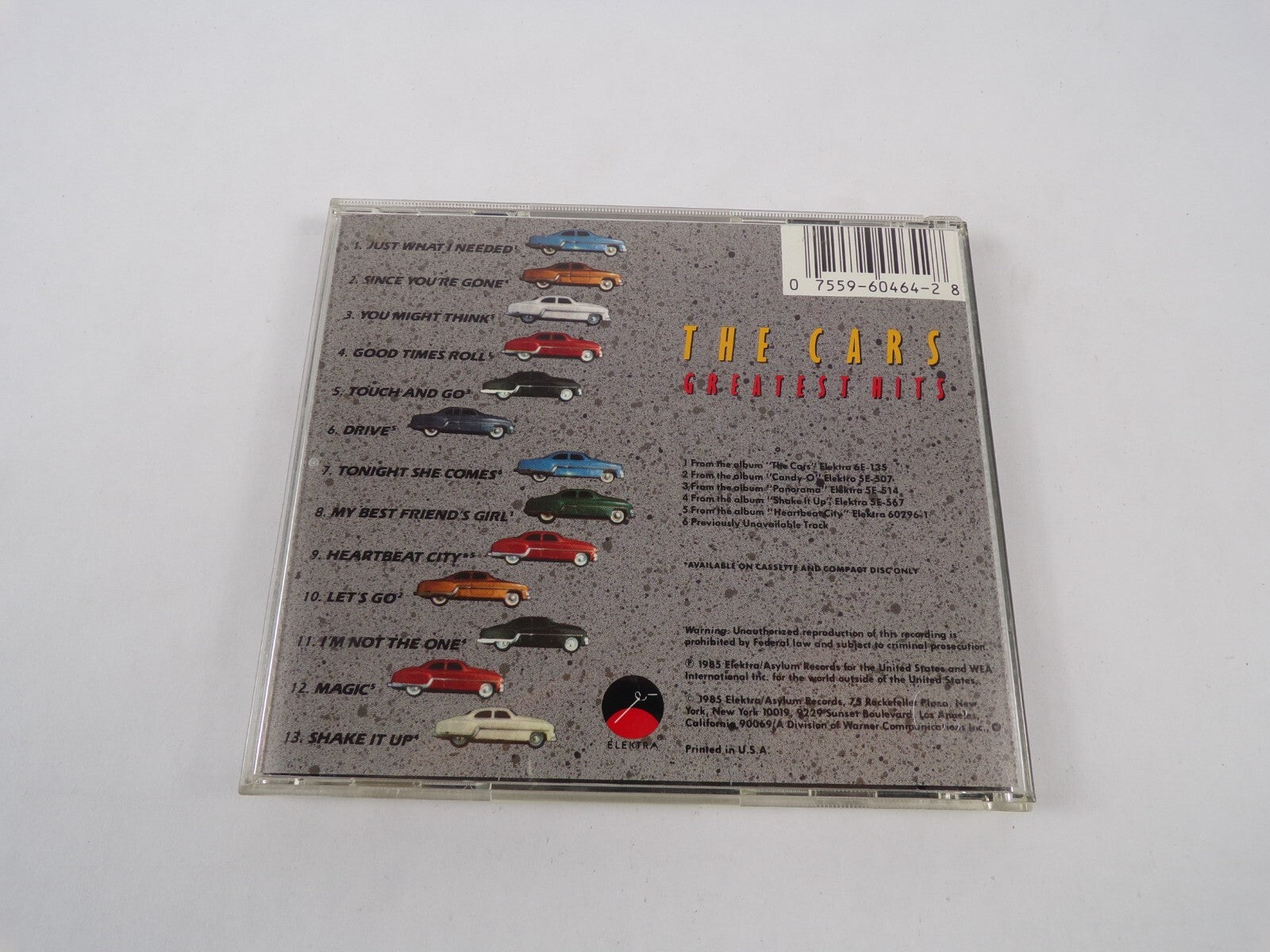 The Cars Greatest Hits Just What I Needed Since You Re Gone You Might ThinkCD#46