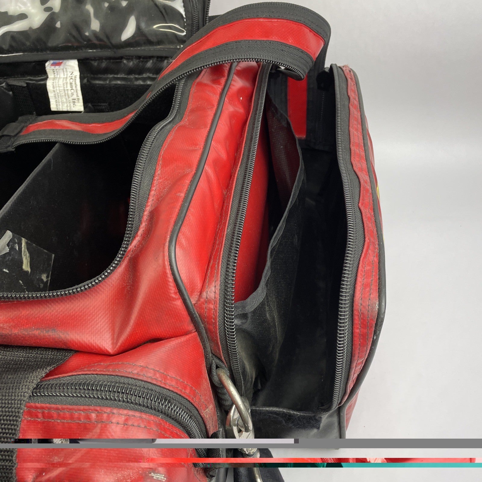 FIREFIGHTER Paramedic Equipment Padded Duffel Bag NEWPORT BEACH FIRE DEPT.  RARE