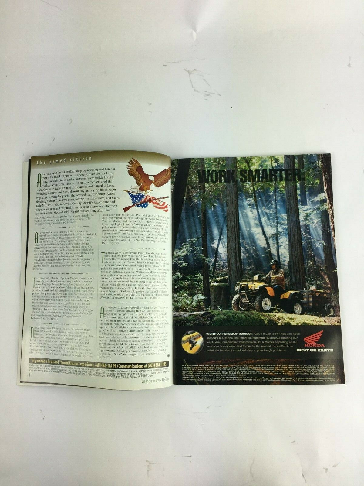 May 2002 American Hunter Magazine Join NRA's Six Winston Cup Race Weekends! 