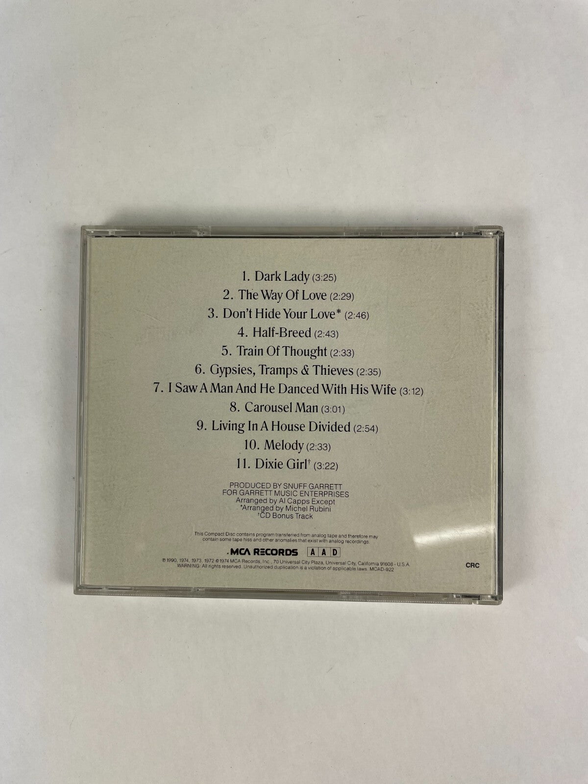 Cher Greatest Hits CD #7