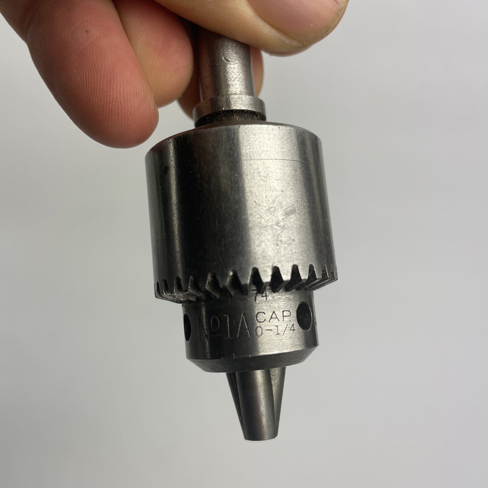 Jacobs No. 1A 3 Jaw Drill Chuck CAP 0 - 1/4" Hartford Conneticut U.S.A.