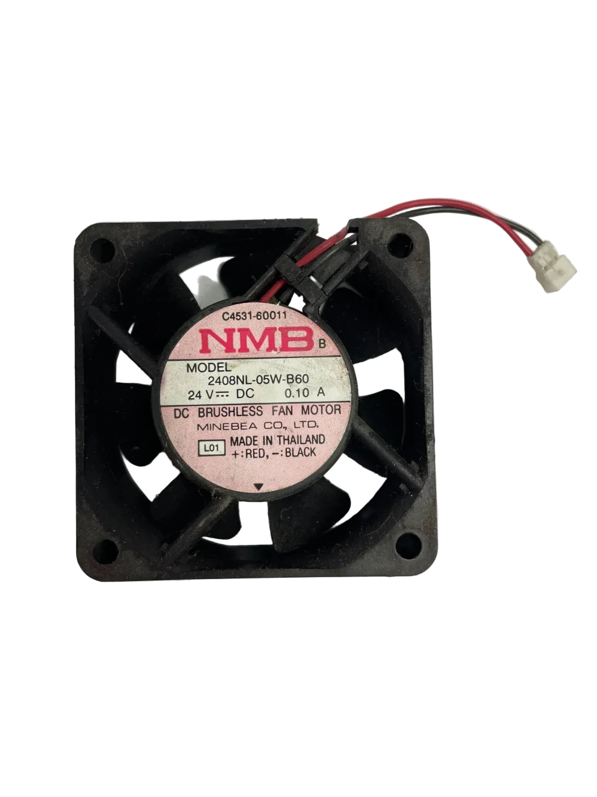 NMB 2408NL- 05W-B60 DC Brushless Fan Motor DC 12/V 2 - Wire CPU Cooling Fan