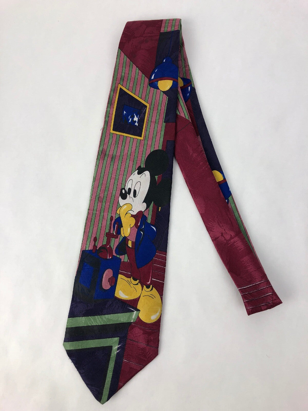 Mickey Unlimited Necktie Tie Mickey Mouse Singing Disney Phone Confused FSTSHP