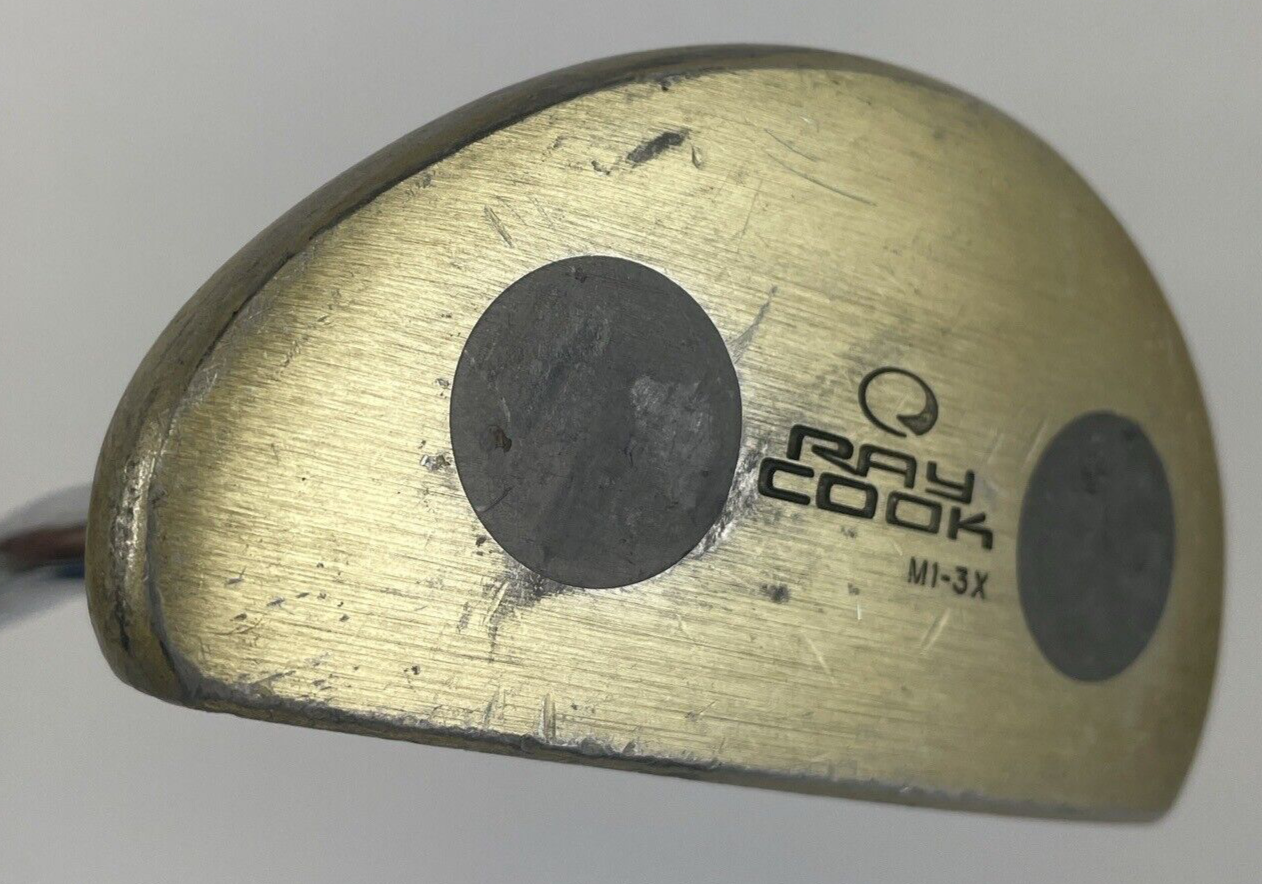 Men right handed face balanced Ray Cook M1-3X Mallet Gold Milled Face
