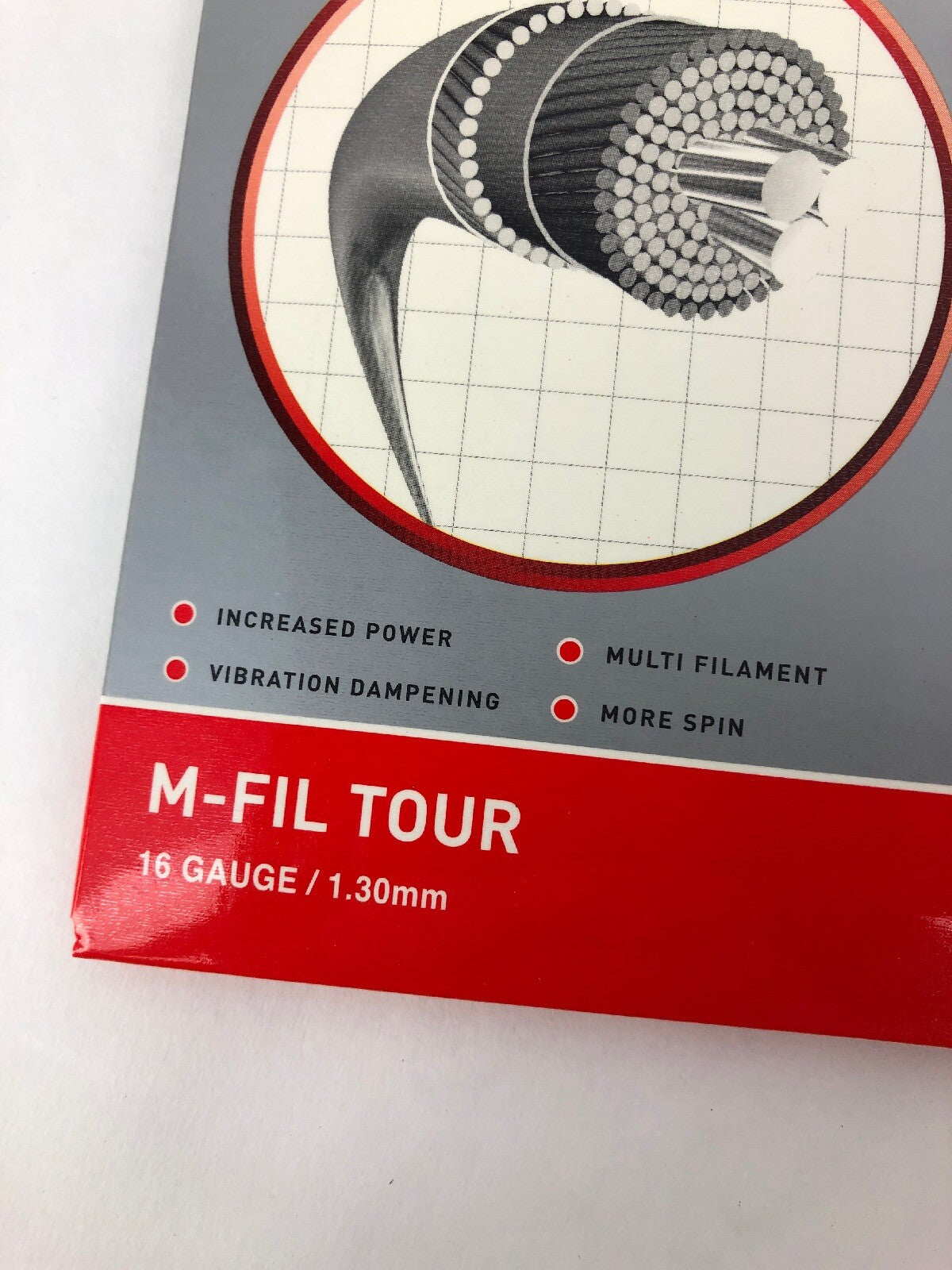 2 X Multifilament Dunlop Dport M-fil Tour Synthetic TENNIS string 16 gauge 40’