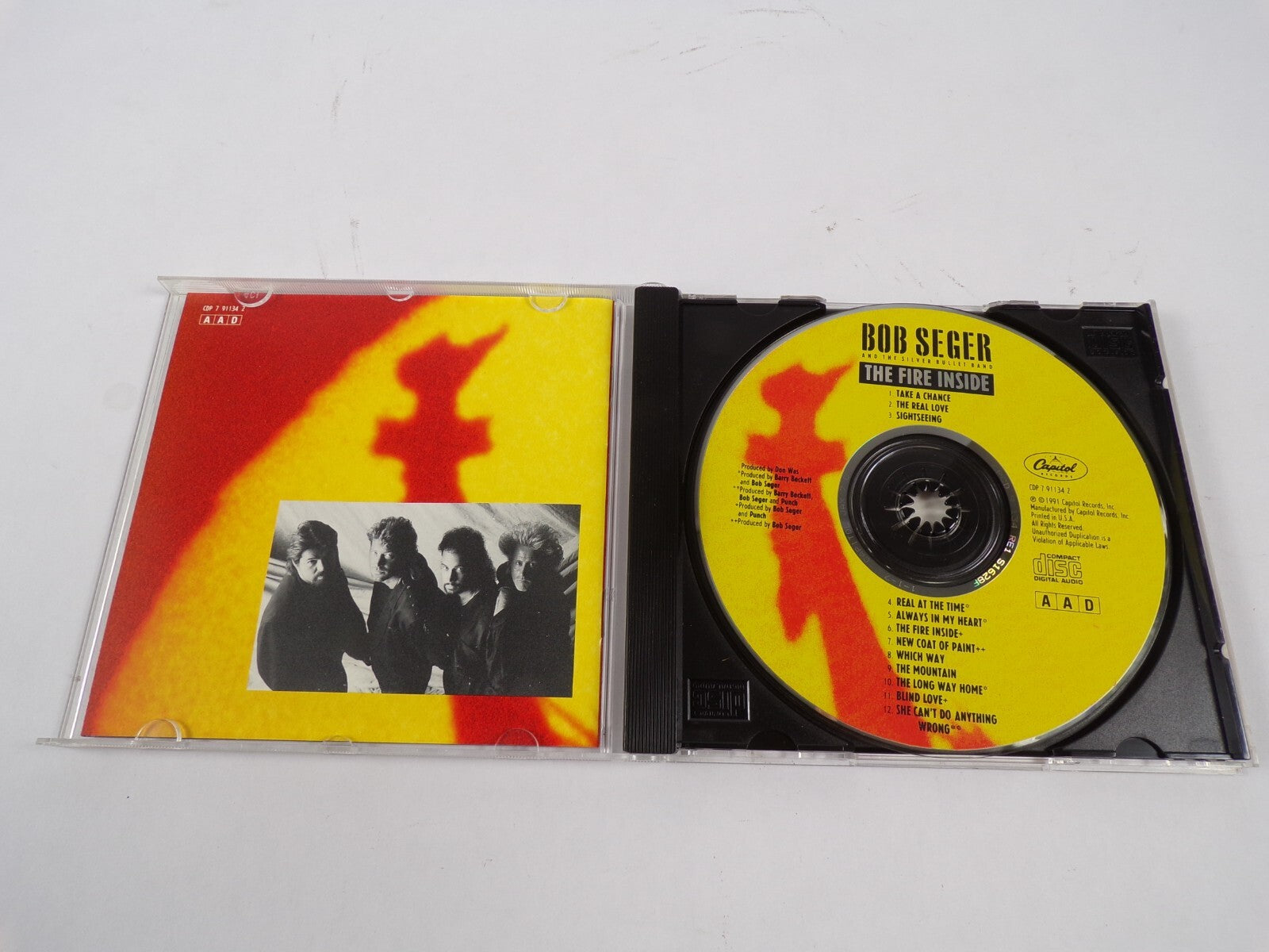 BobSeger and The Silver Bullet Band The Fire Inside Take A Chance Whichway CD#47