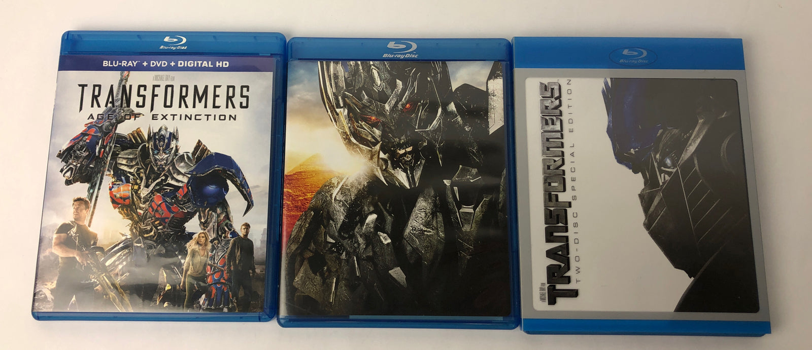 Lot of 3 - Transformers- Revenge Of The Fallen - Age Extinction 2 Blu-ray Discs