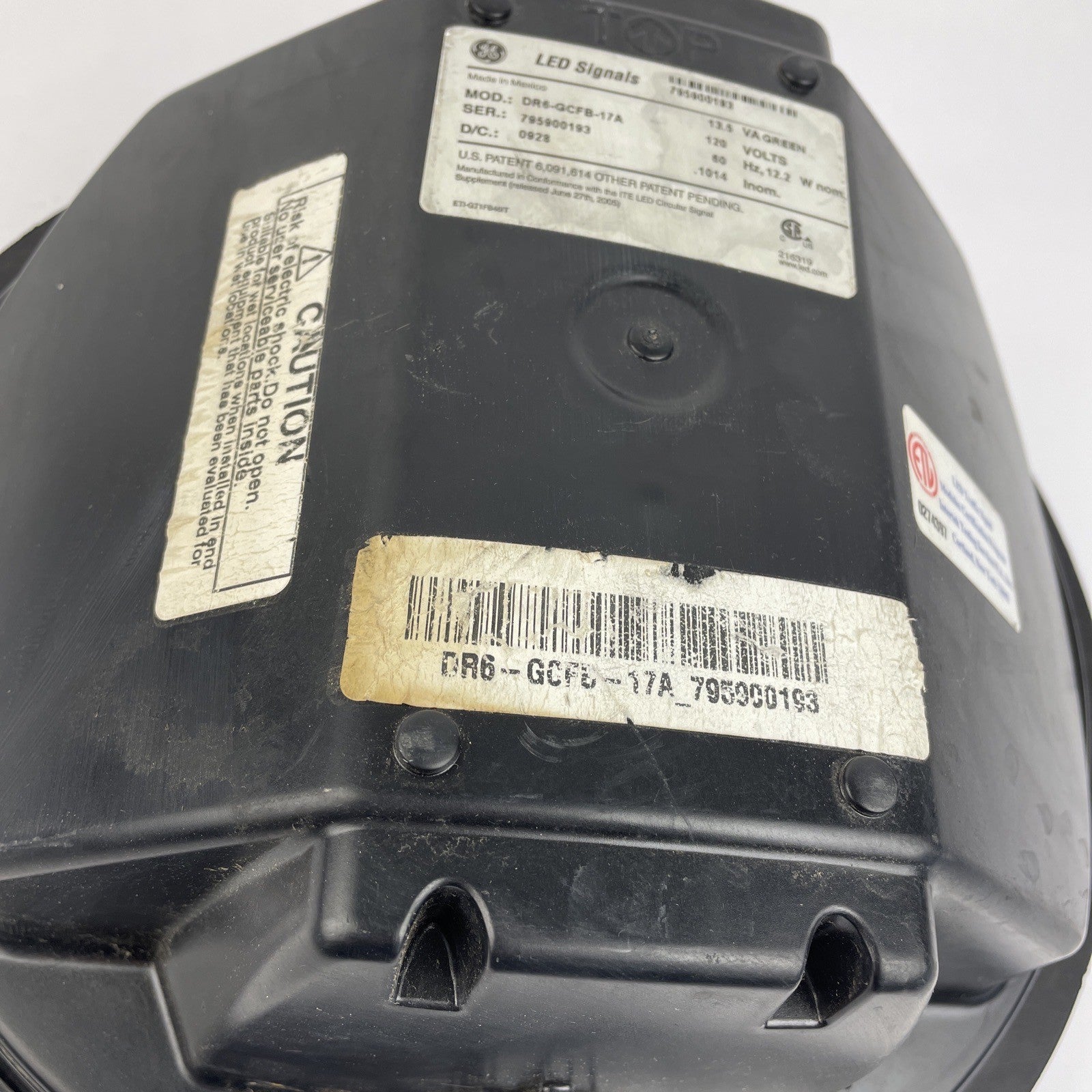 12" General Electric GREEN LED Traffic Light Signal Lens 120V Model  DR6    bc